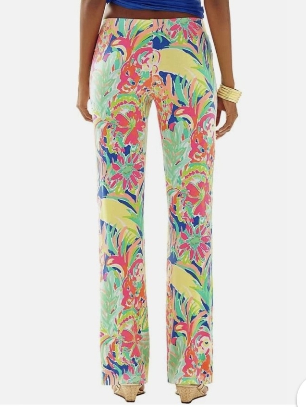 Lilly Pulitzer Casa Banana Georgia Palazzo Pants Sz XS *Q - Picture 3 of 5